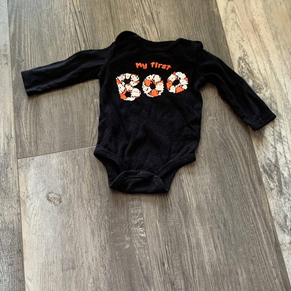 Koala Kids Black Halloween Baby Onesie
